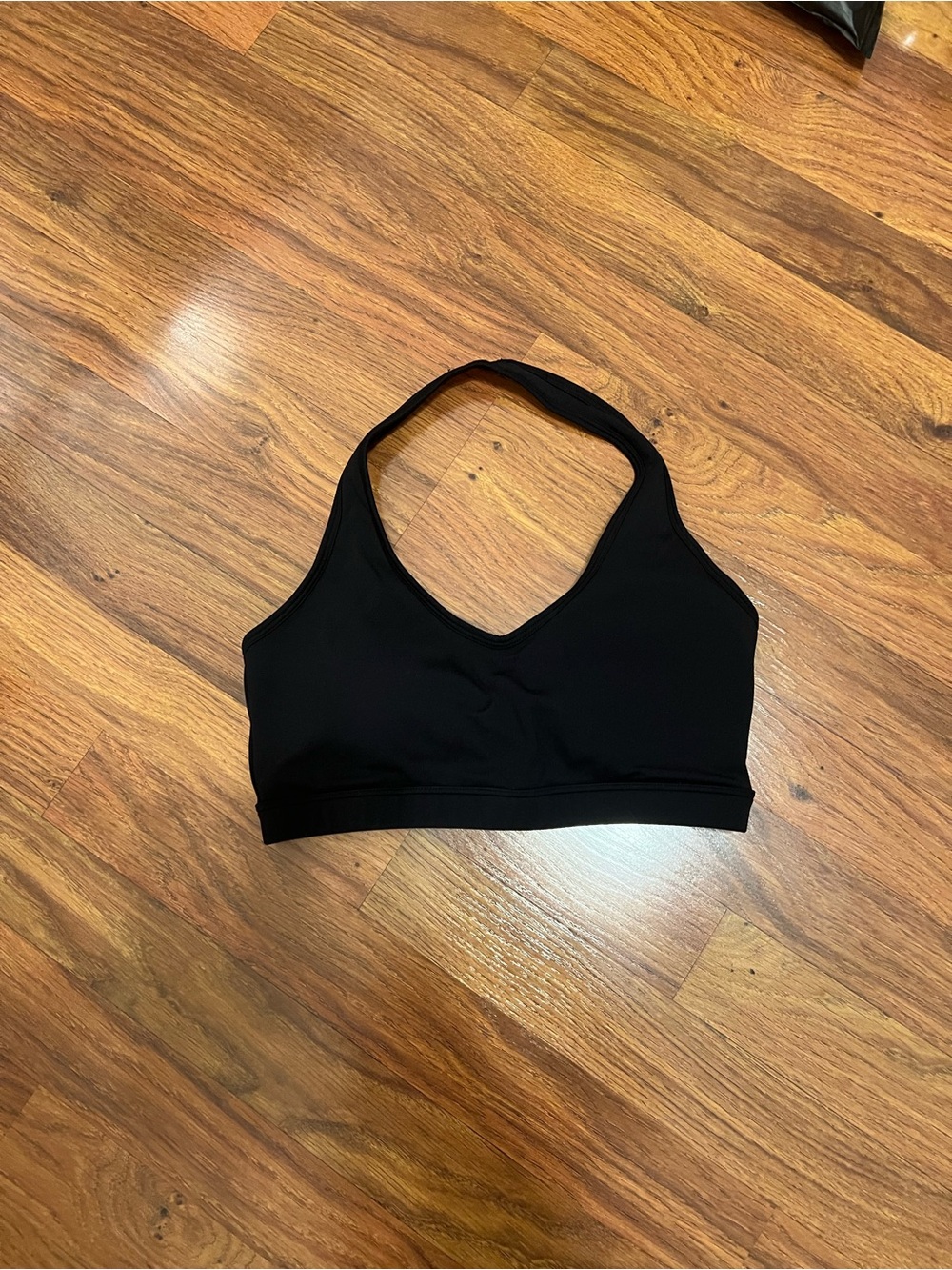 Like new Aoxjox women’s halter sports bra black size medium